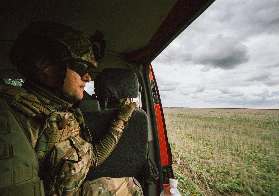 Андрій Хливнюк під час бойового завдання / © instagram.com/boomboxfamily