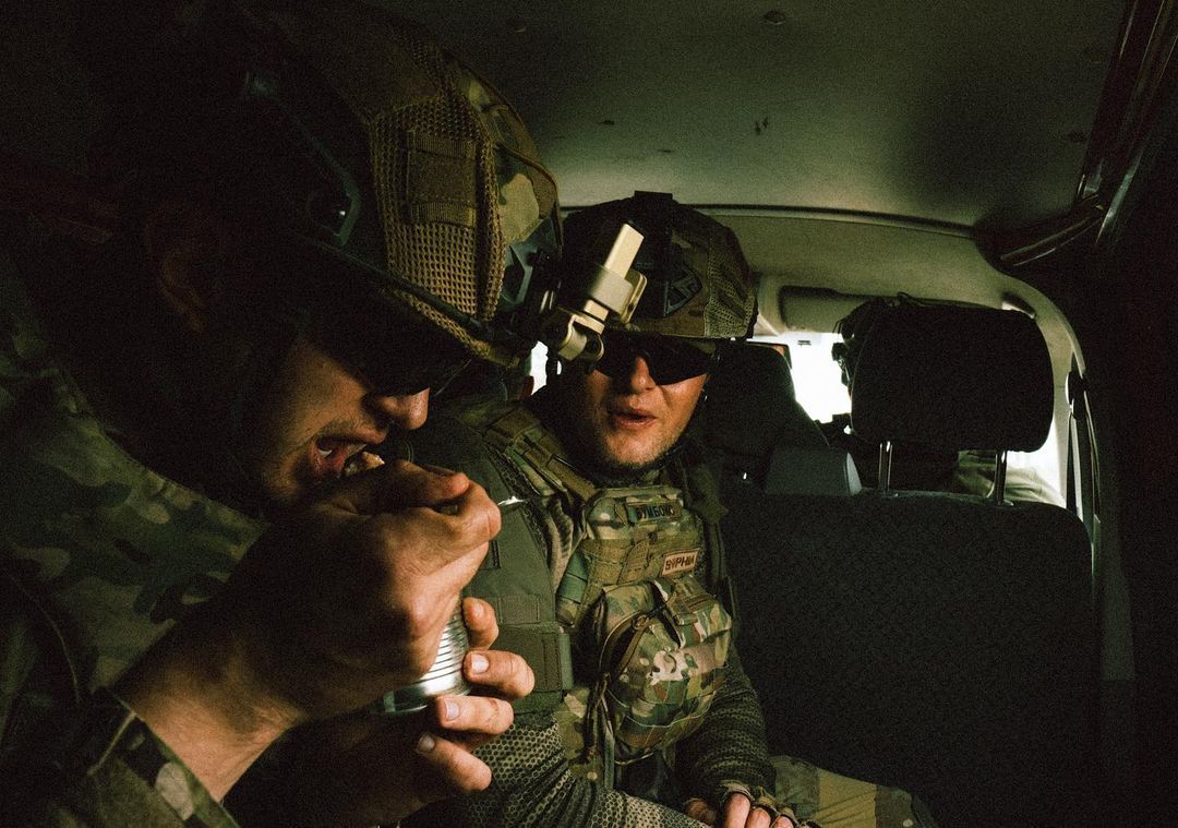 Андрій Хливнюк під час бойового завдання / © instagram.com/boomboxfamily
