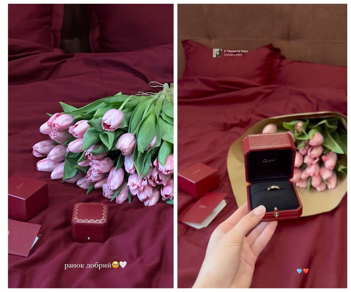 Володимир Остапчук приємно здивував кохану на 8 Березня / © instagram.com/poka.tya