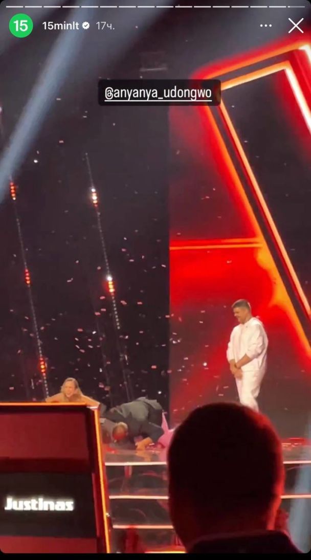 Аняня Удогво на литовському The Voice / © instagram.com/15minlt