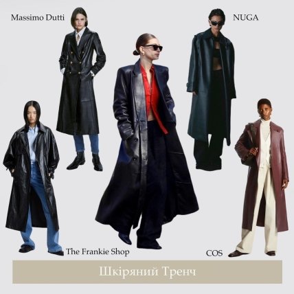 Шкіряний тренч